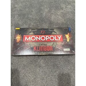 Star Trek Klingon Monopoly Collector's Edition Board Game Bilingual New Sealed